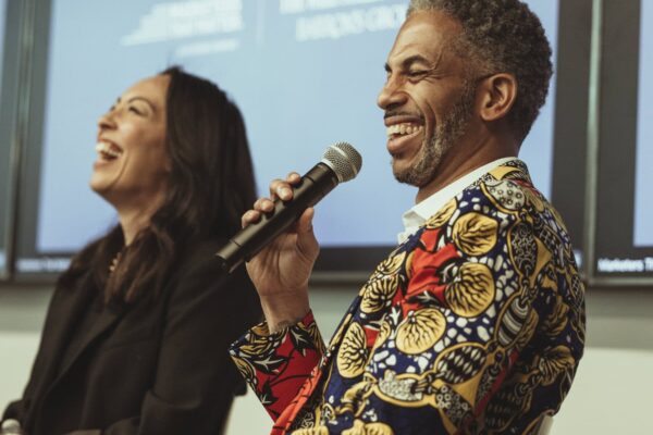 Photo shows members of the panel at the MTM Forum at Sephora