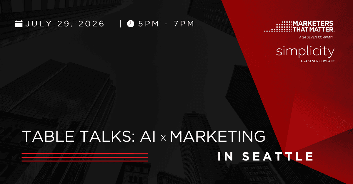 MTM & Simplicity Table Talks in Seattle