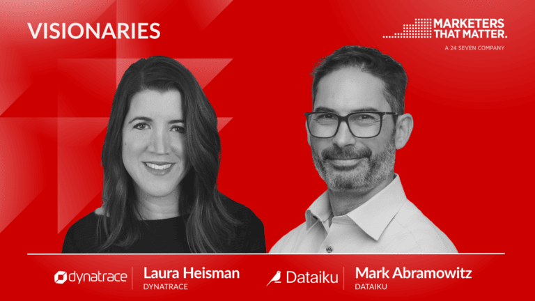 Laura Heisman, CMO of Dynatrace and Mark Abramowitz, CMO of Dataiku